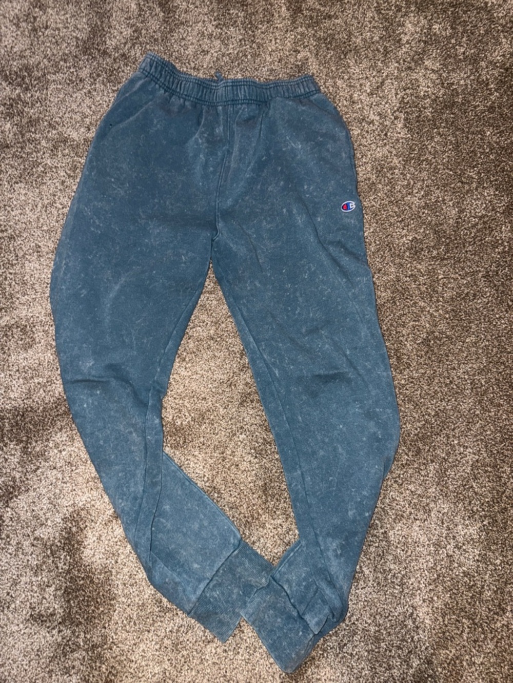 Champion Dark Teal Heathered Jogger Sweatpants